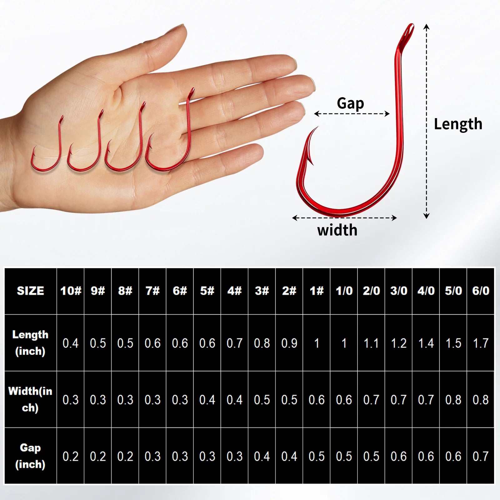 HookUpCo. Red Octopus Circle Hooks, 50-100 PCS - HookUpCo.