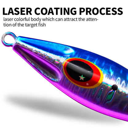 Bionic Glowing Metal Jig Fishing Lure for Nighttime Success