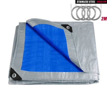 HookUpCo. Waterproof Tarpaulin Cover with Grommets - HookUpCo.
