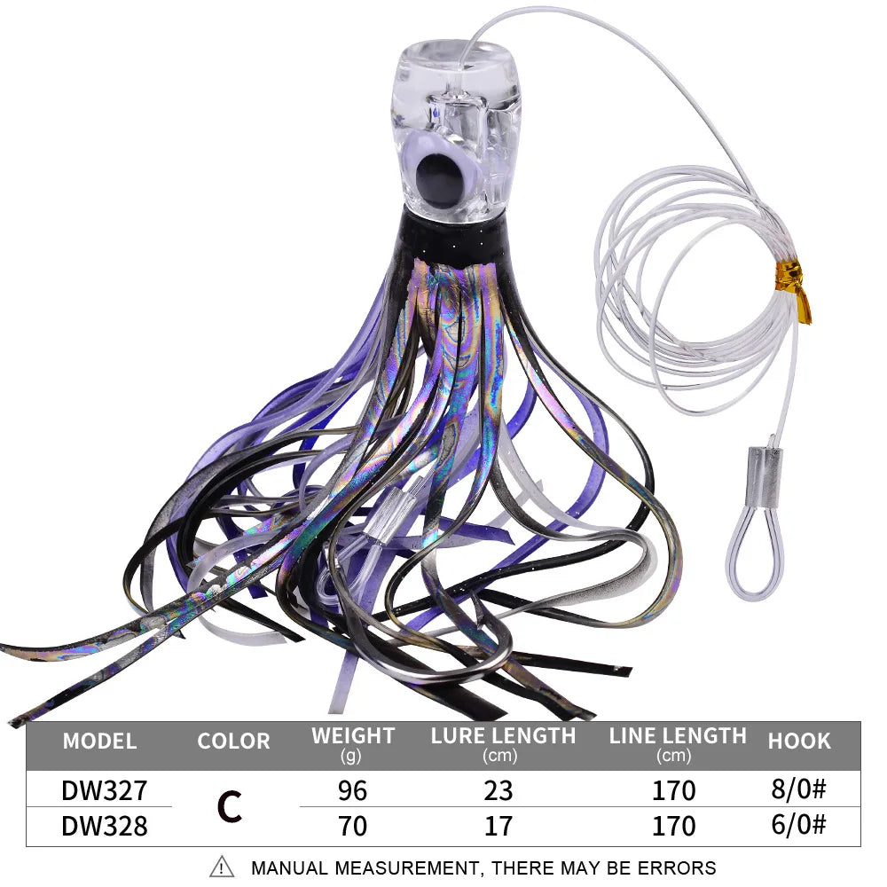 HookUpCo. Professional Squid Fishing Lures Set