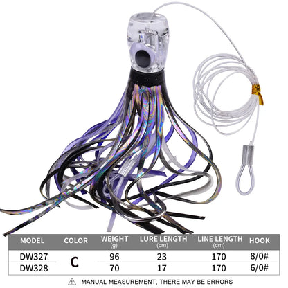 HookUpCo. Professional Squid Fishing Lures Set