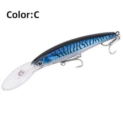 HookUpCo. Big Floating Minnow Lure for Trolling