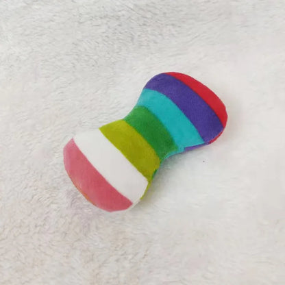 HookUpCo. Plush Squeaky Dog Toy for Chewers
