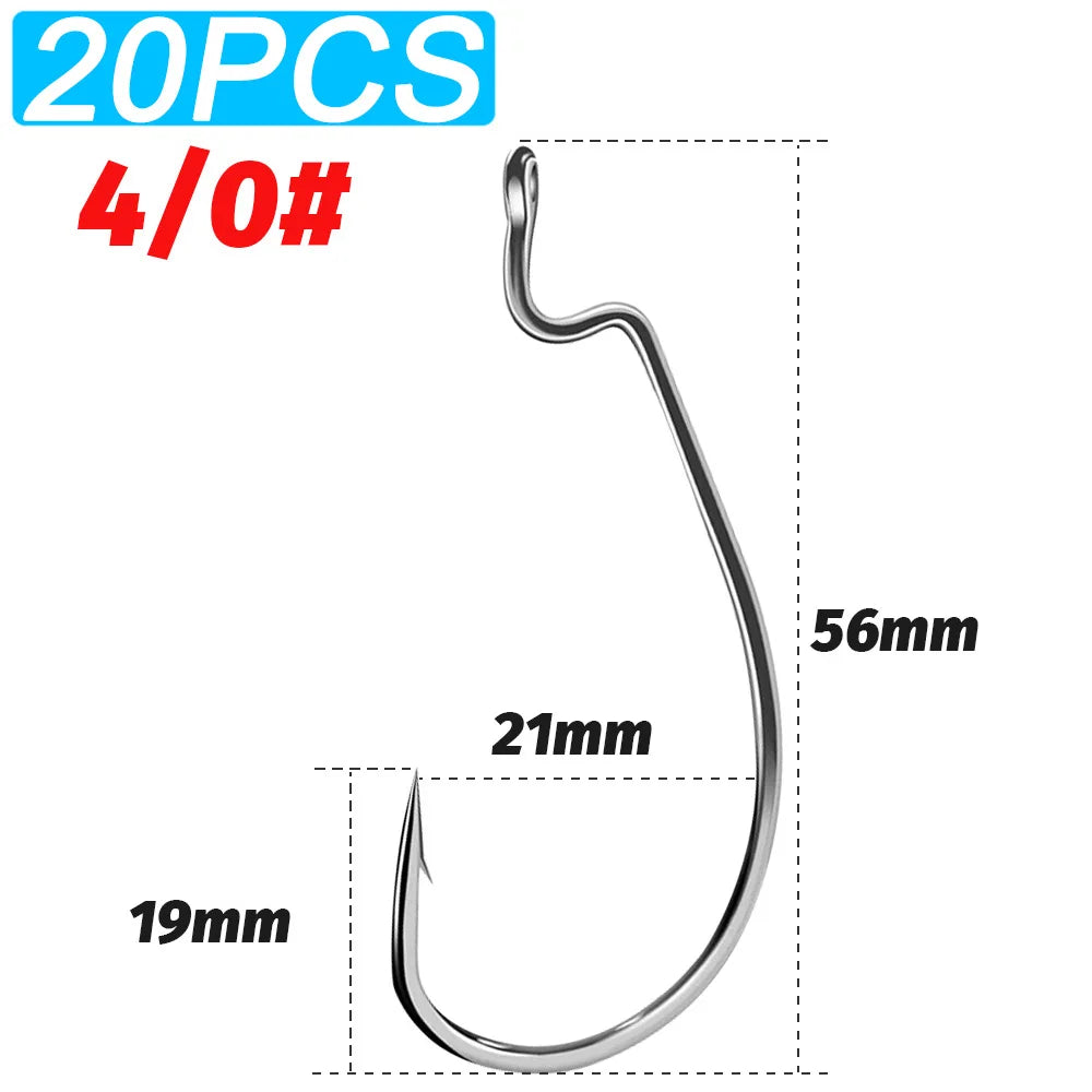 HookUpCo. Wide Gap Bass Hooks - HookUpCo.