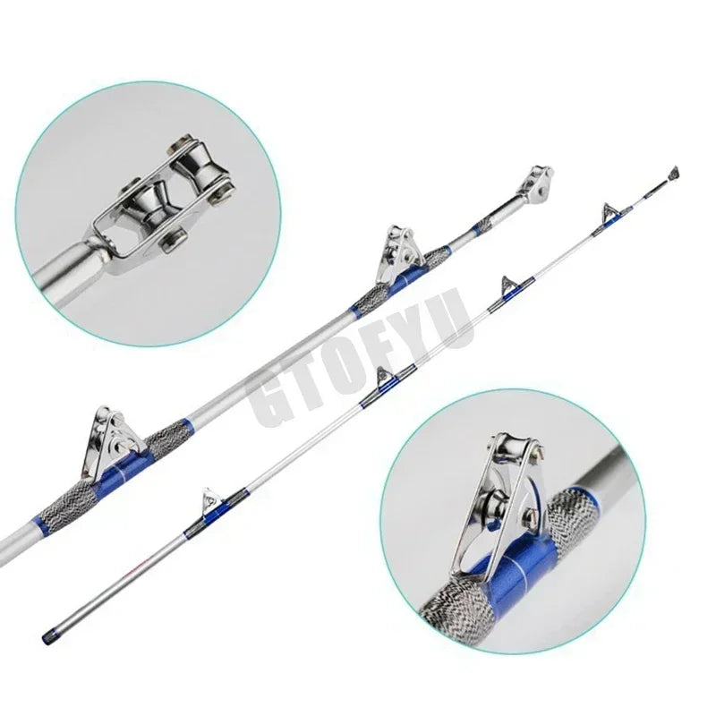 HookUpCo. 2.1M Big Game Fishing Rod with Roller Guides - HookUpCo.