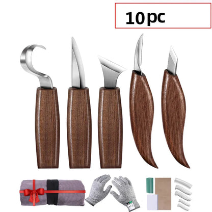 Premium Wood Carving Tool Set for Precision Crafting