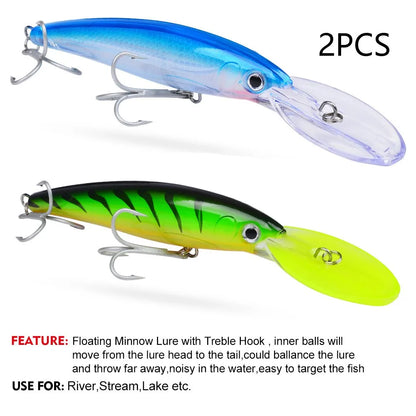 HookUpCo. Floating Fishing Lure for Bass Tackle - HookUpCo.