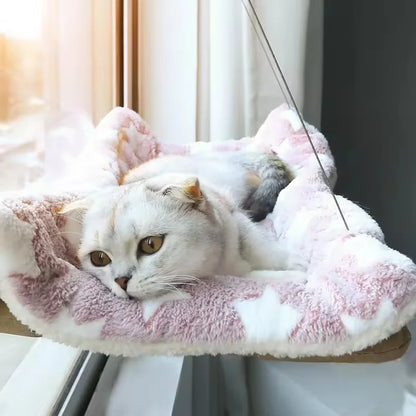 HookUpCo. Winter Cat Hammock Bed with Suction Cups