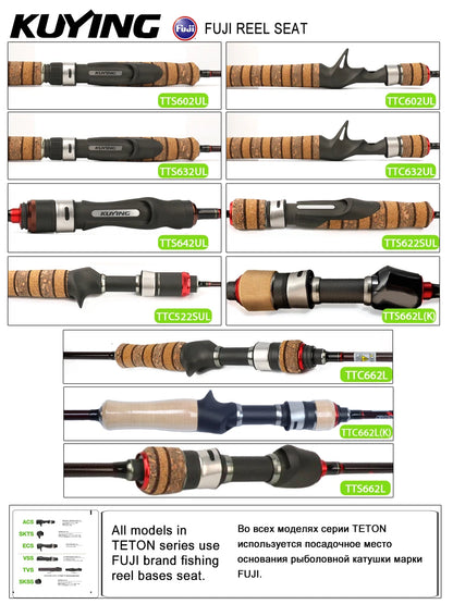 HookUpCo. Teton L Carbon Fishing Rod 5'2" - 6'6" - HookUpCo.