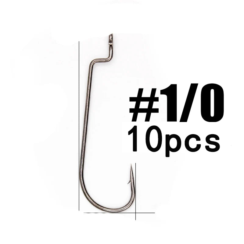 HookUpCo. 10-Pack Super Lock Fishing Hooks - HookUpCo.