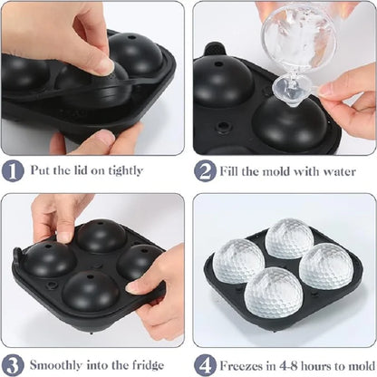 HookUpCo. Golf Ice Ball Mold for Whiskey