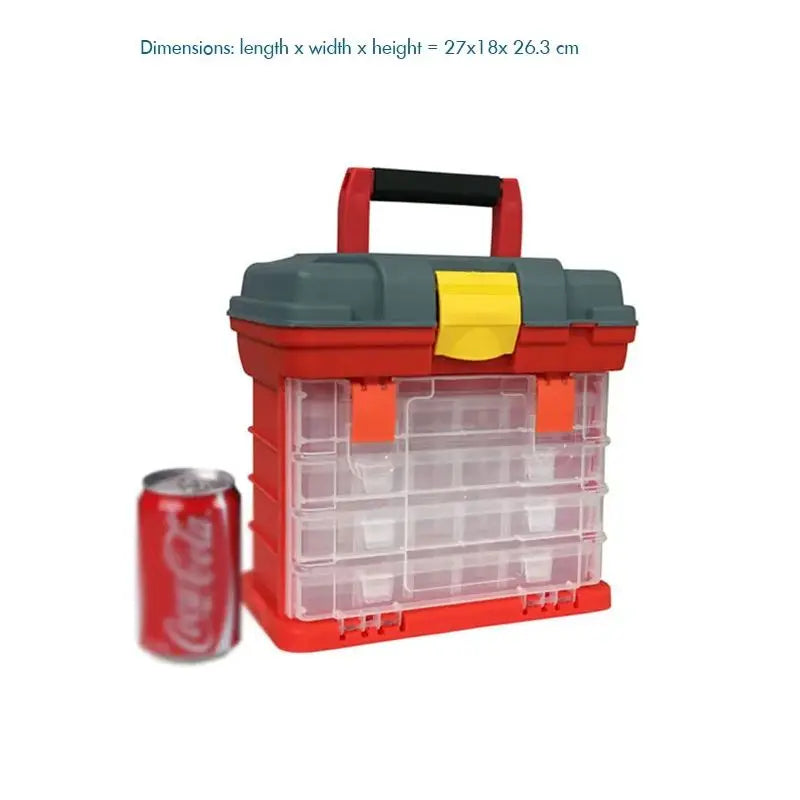 HookUpCo. Portable Tool Storage Box with Drawers