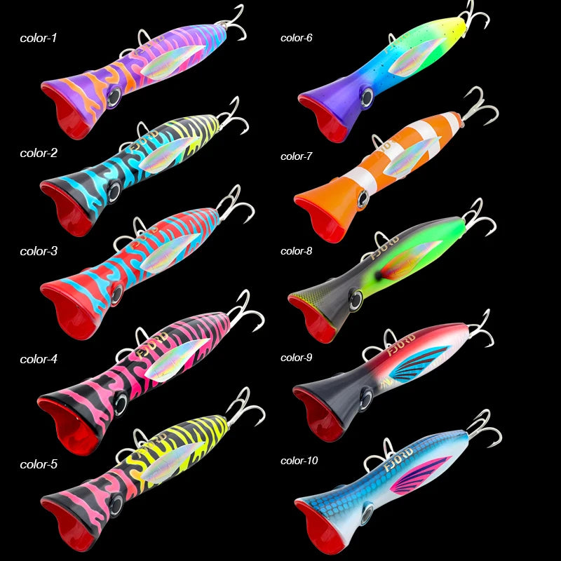 HookUpCo. Fjord Poppers Fishing Lure 165mm 82g - HookUpCo.