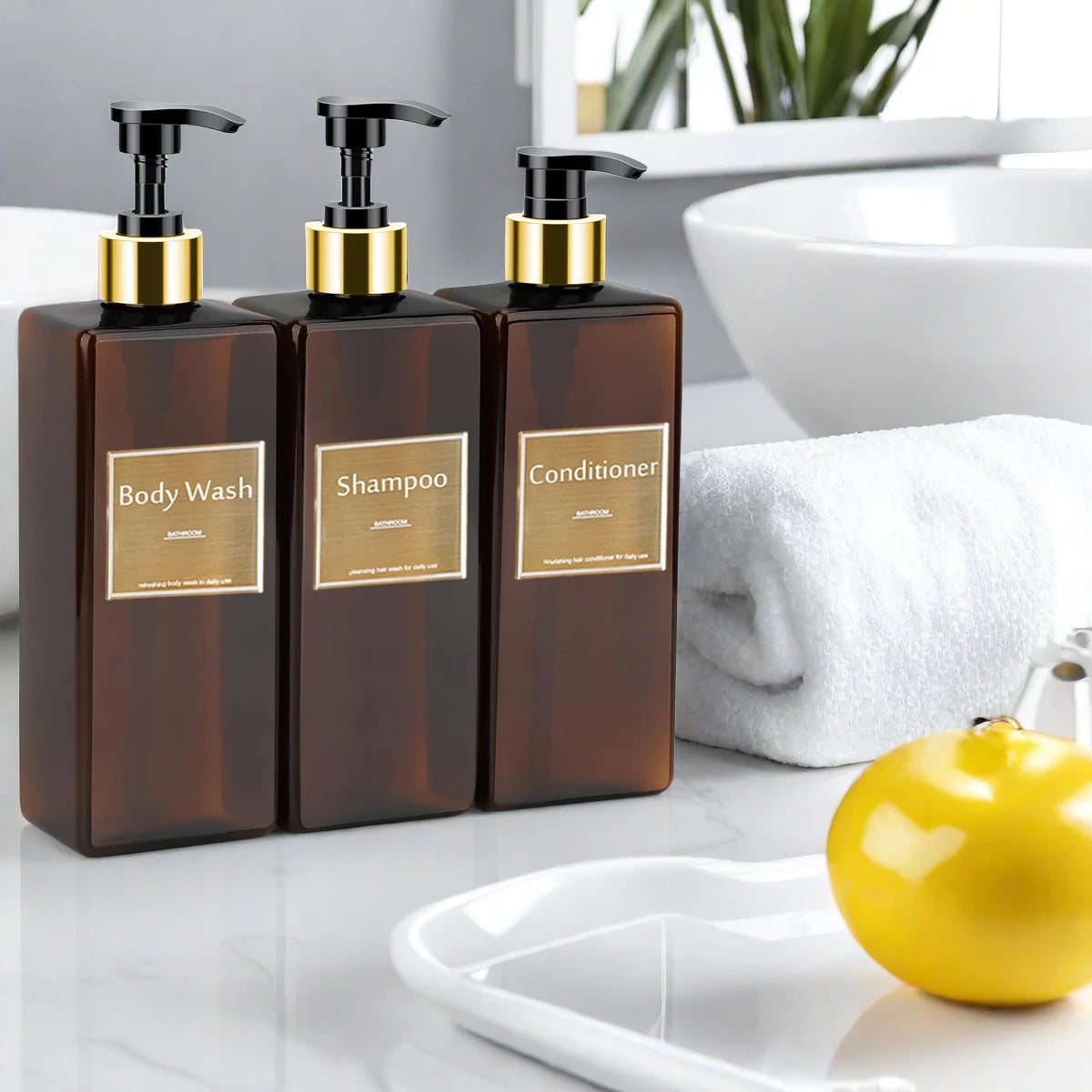 HookUpCo. Refillable Soap Dispenser Set