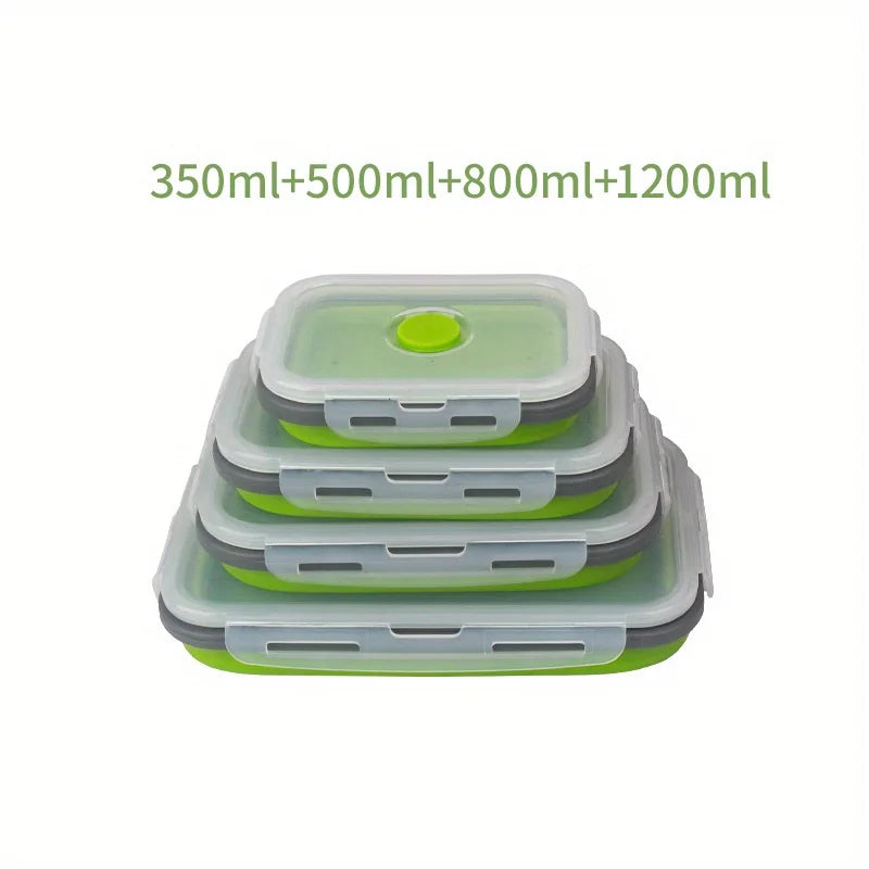 HookUpCo. Eco-Friendly Folding Lunch Box Set