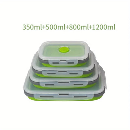 HookUpCo. Eco-Friendly Folding Lunch Box Set