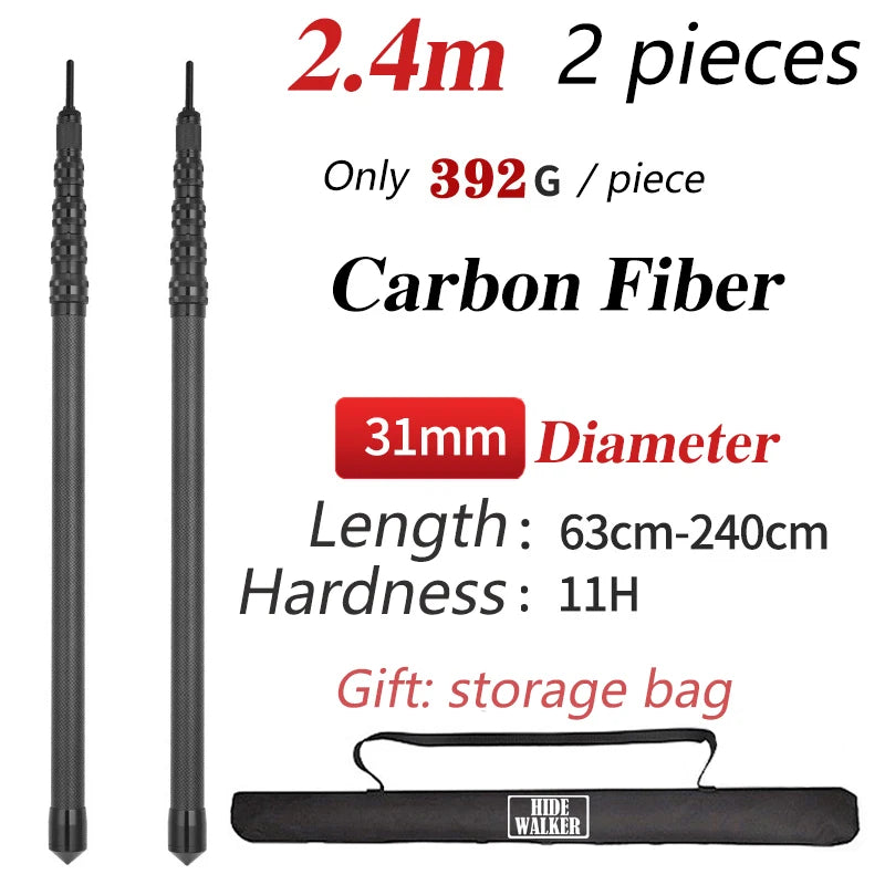HookUpCo. Lightweight Carbon Fiber Tarp Poles - HookUpCo.
