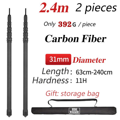 HookUpCo. Lightweight Carbon Fiber Tarp Poles - HookUpCo.