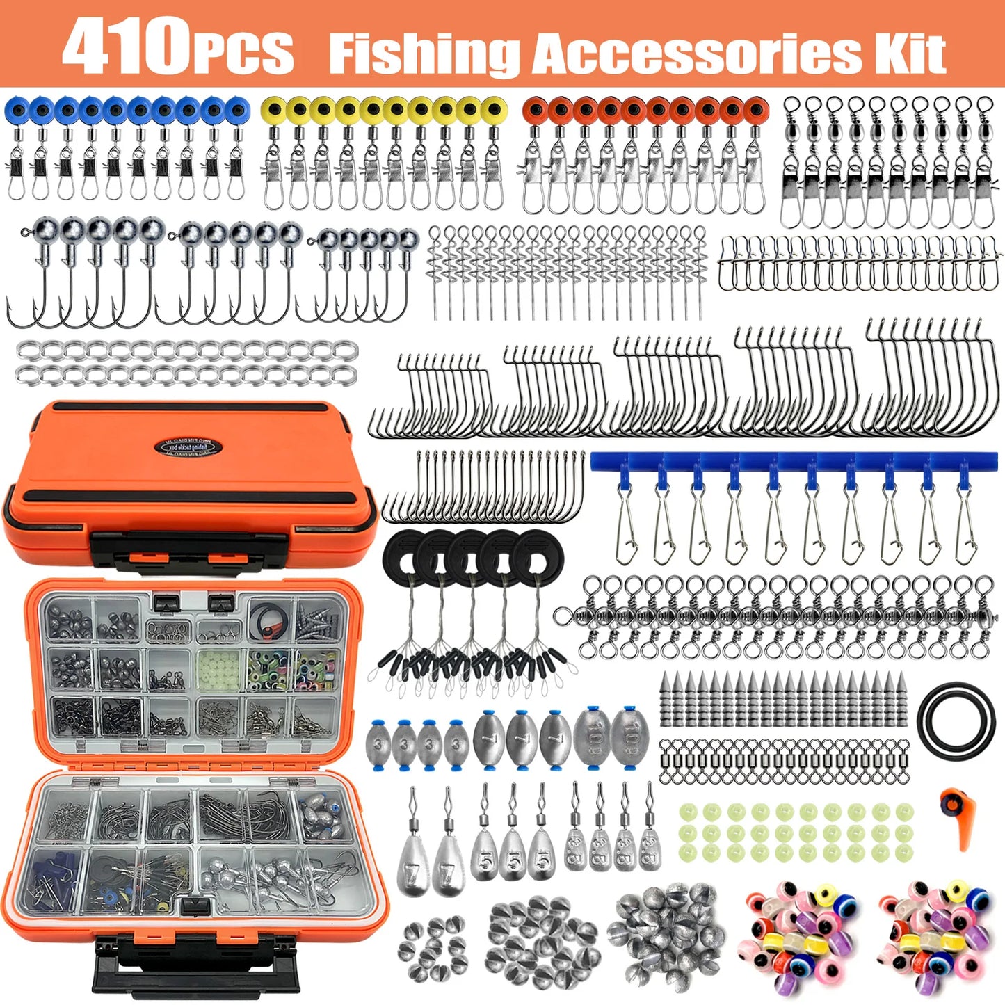 HookUpCo. Complete Fishing Kit with Tackle Box - HookUpCo.