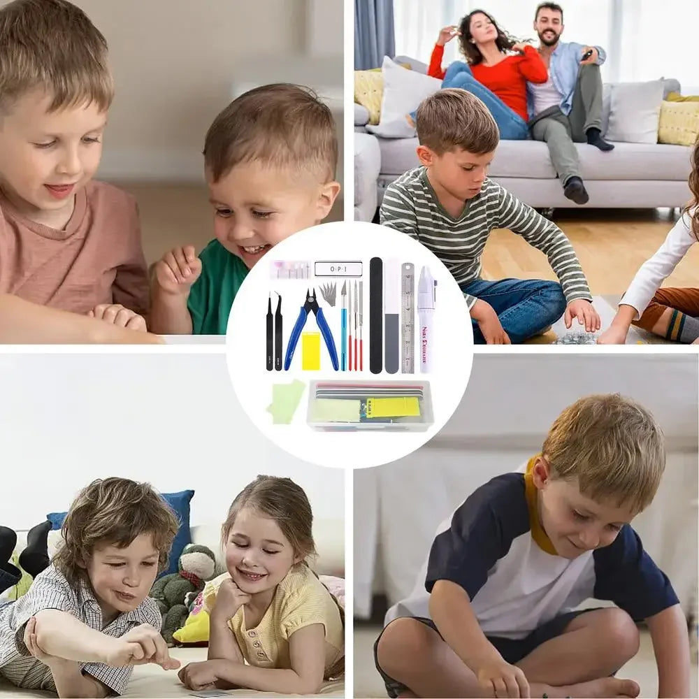 24-Piece Miniature Tool Kit for Model Building