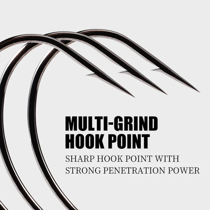 HookUpCo. High Carbon Steel Bass Fishing Hooks - HookUpCo.