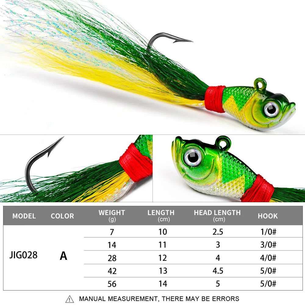 HookUpCo. Feathered Fishing Jig Set - HookUpCo.