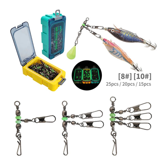 HookUpCo. Luminous Fishing Swivels for Tackle - HookUpCo.