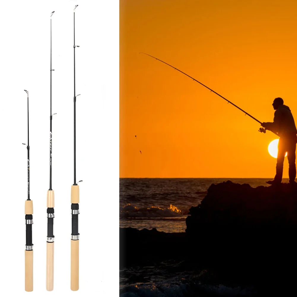 HookUpCo. Lightweight Carbon Ice Fishing Pole - HookUpCo.