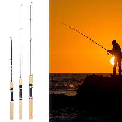 HookUpCo. Lightweight Carbon Ice Fishing Pole - HookUpCo.