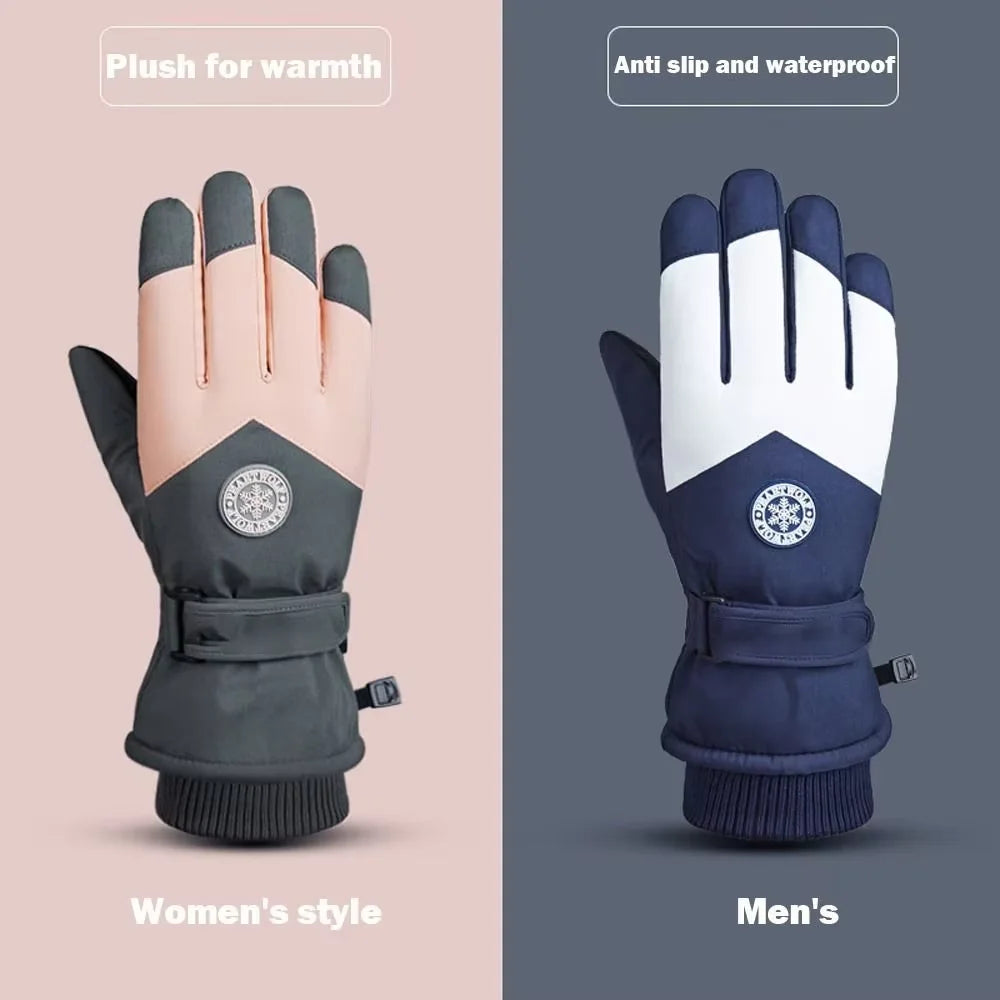 Waterproof Touch Screen Snow Gloves for Winter Sports