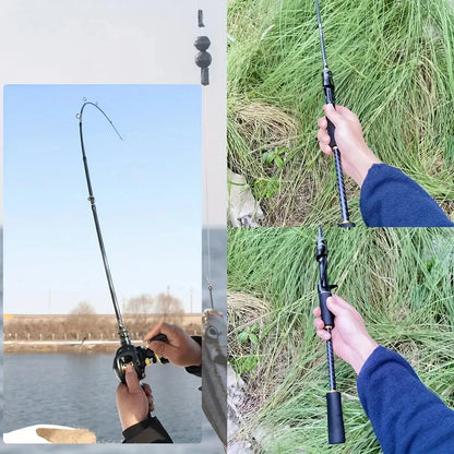 HookUpCo. 65" Lightweight Carbon Fiber Fishing Rod - HookUpCo.