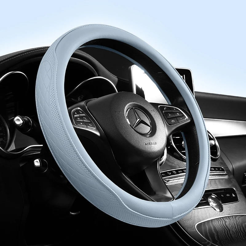 HookUpCo. Napa Leather Steering Wheel Cover - HookUpCo.