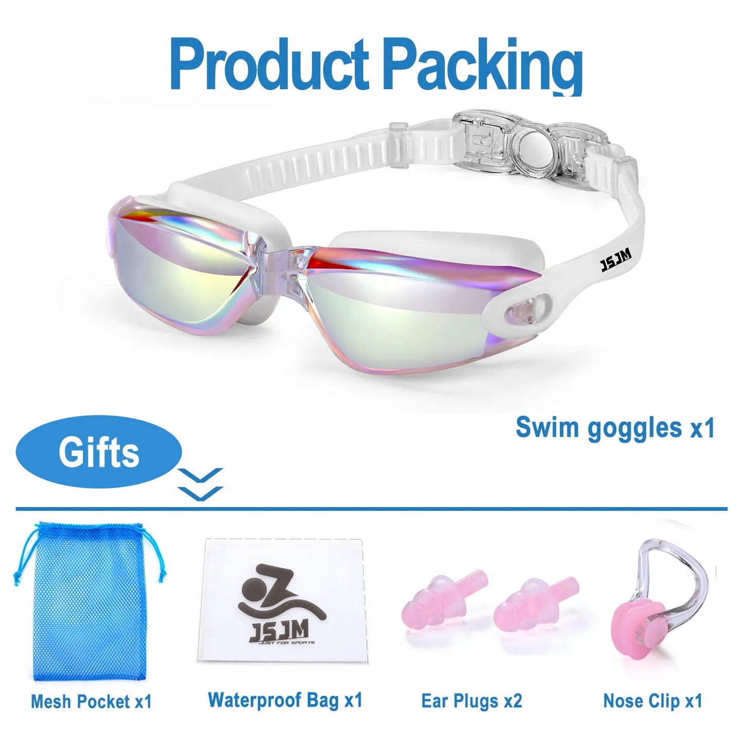 Professional Adult Anti-fog UV Protection Lens Men Women Swimming Goggles Adjustable Silicone Swim Glasses