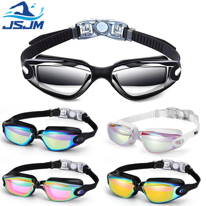 Professional Adult Anti-fog UV Protection Lens Men Women Swimming Goggles Adjustable Silicone Swim Glasses
