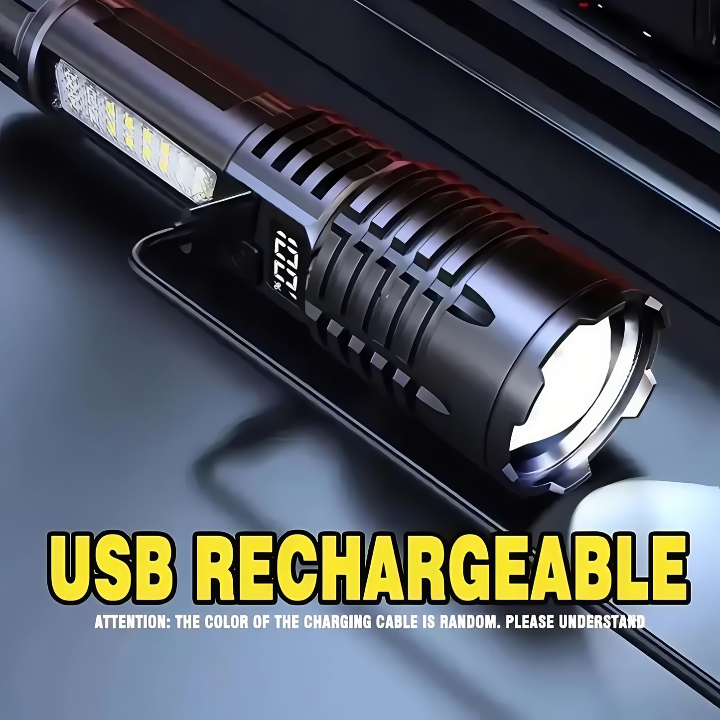 Ultra-Bright 2-Pack Rechargeable LED Flashlights with 5 Modes