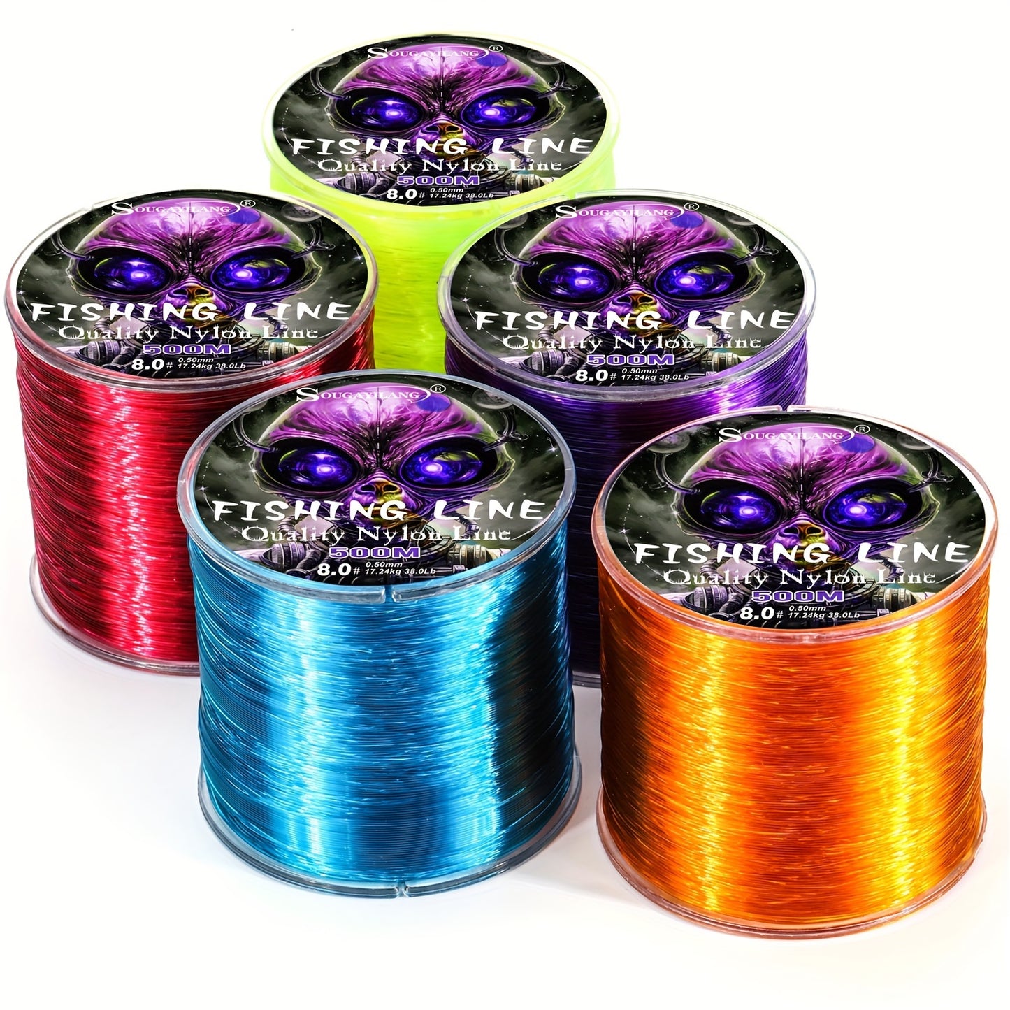Ultra-Durable Nylon Fishing Line, Abrasion-Proof 547yds
