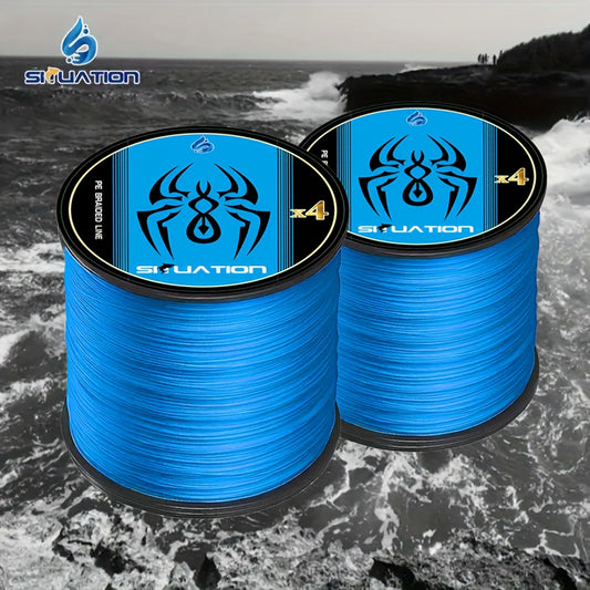 Strong & Smooth 4x Blue Braided Fishing Line, 300m Durable