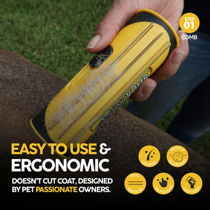 PetPro Grooming Set for Medium & Large Dogs, 2 Brushes