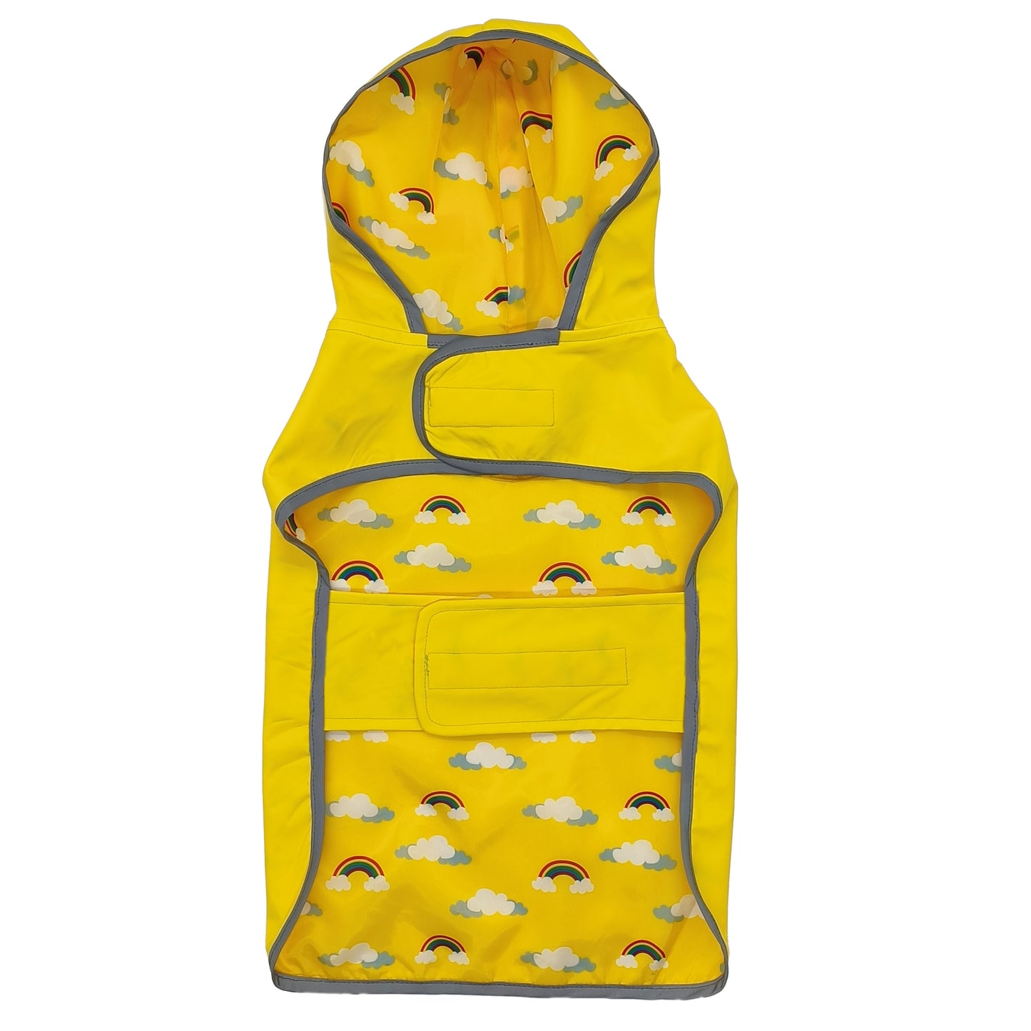 Reversible Dog Raincoat, Adjustable, Duck Print