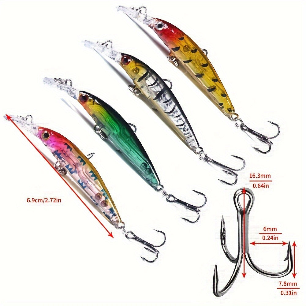56pc Fishing Lures Set for Freshwater and Saltwater Anglers