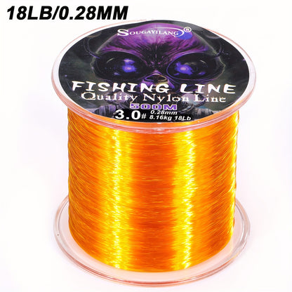 Ultra-Durable Nylon Fishing Line, Abrasion-Proof 547yds
