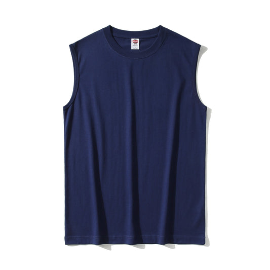 Men's Cotton Crew Neck Tank Top for Summer Wear