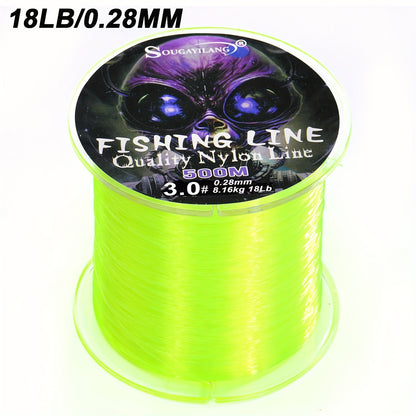 Ultra-Durable Nylon Fishing Line, Abrasion-Proof 547yds