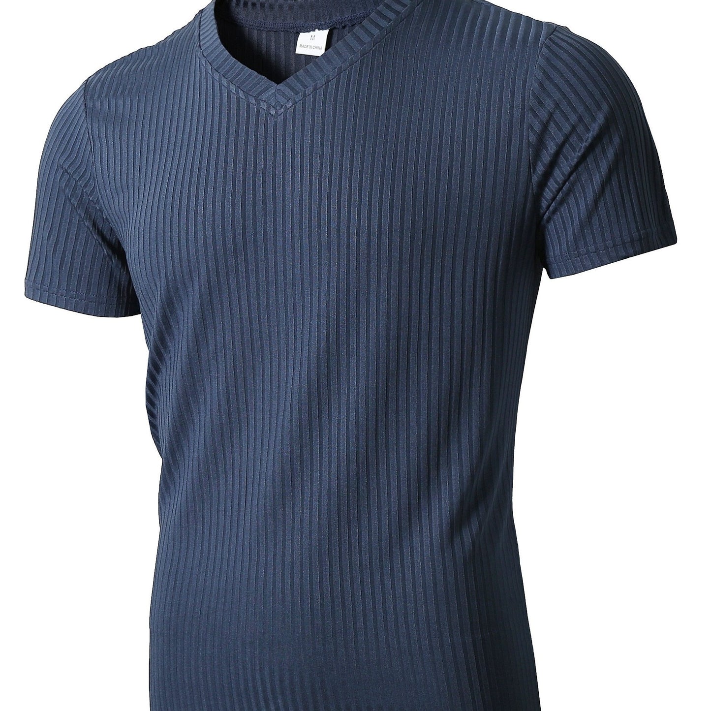 HookUpCo. Men's Short Sleeve V Neck Tee for Summer Activewear