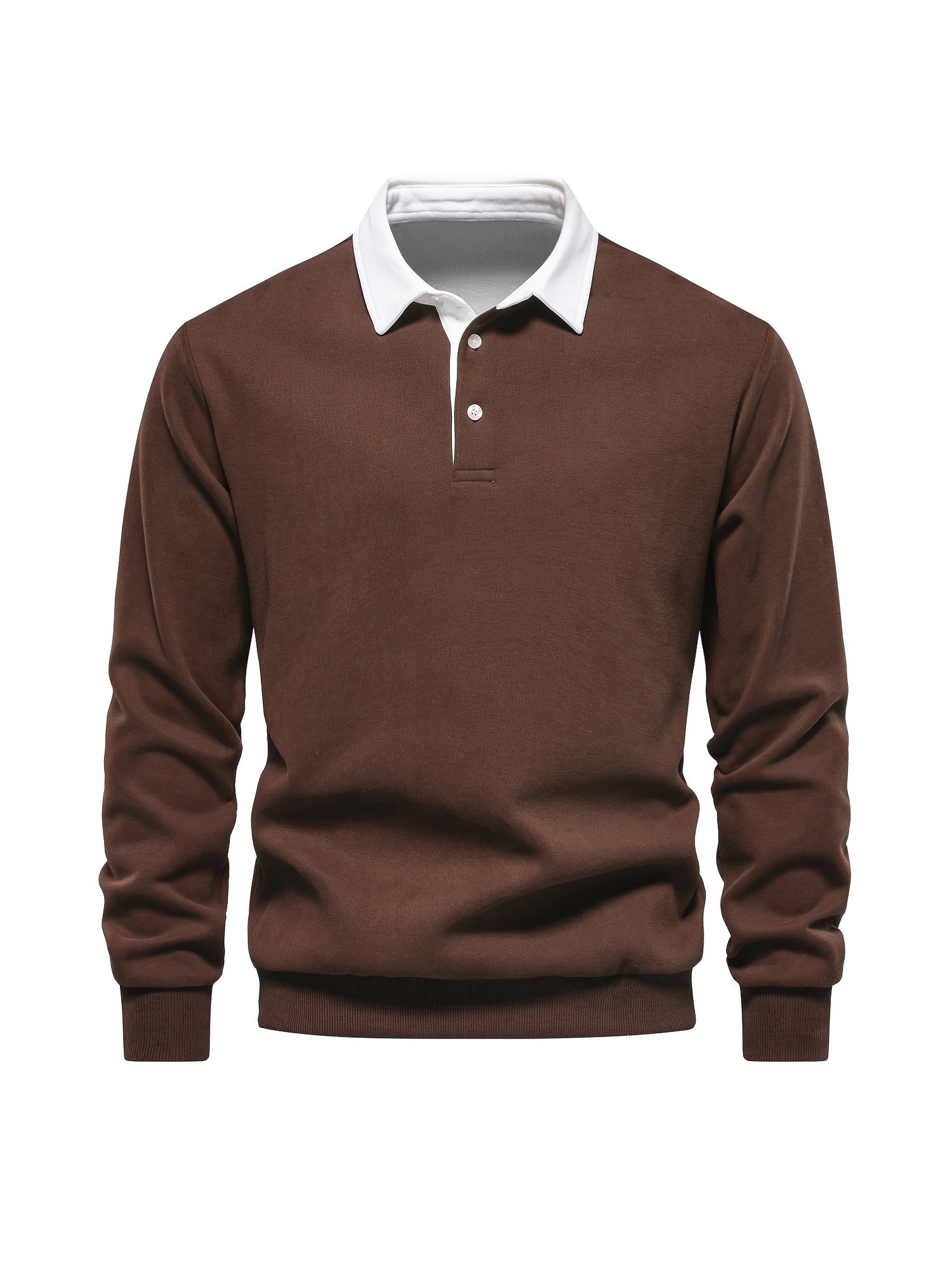 HookUpCo. Color Block Long Sleeve Pullover for Men