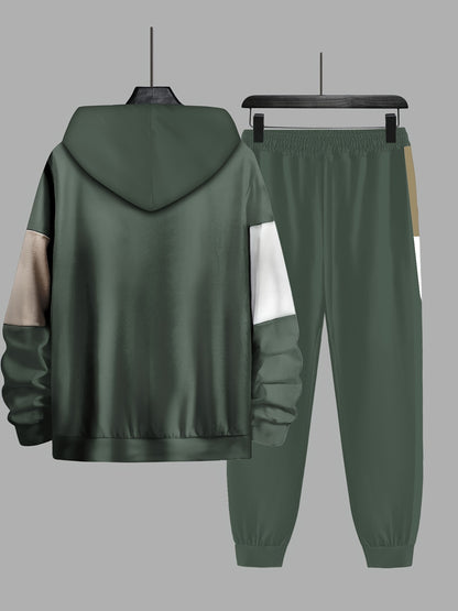 Men's Hooded Jogger Sweatsuit Set for Active Lifestyle