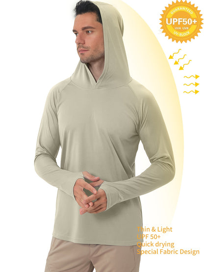 Lightweight UPF50+ Sun Protection Hoodie for Outdoor Activities