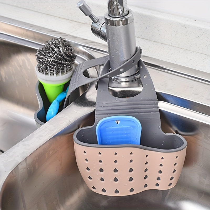 Adjustable Sink Sponge Rack for Easy Kitchen Organization