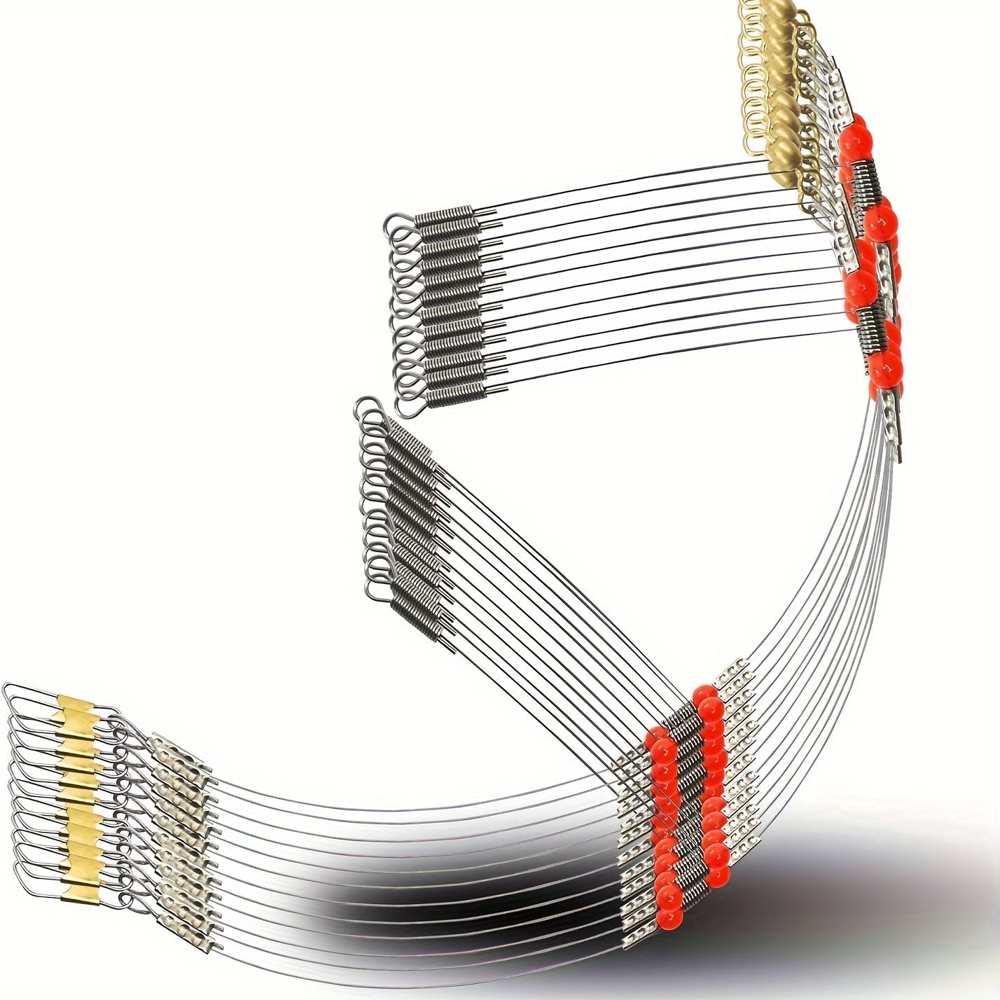 High-Strength Fishing Leaders with Spring Snap - 6/12pcs Set