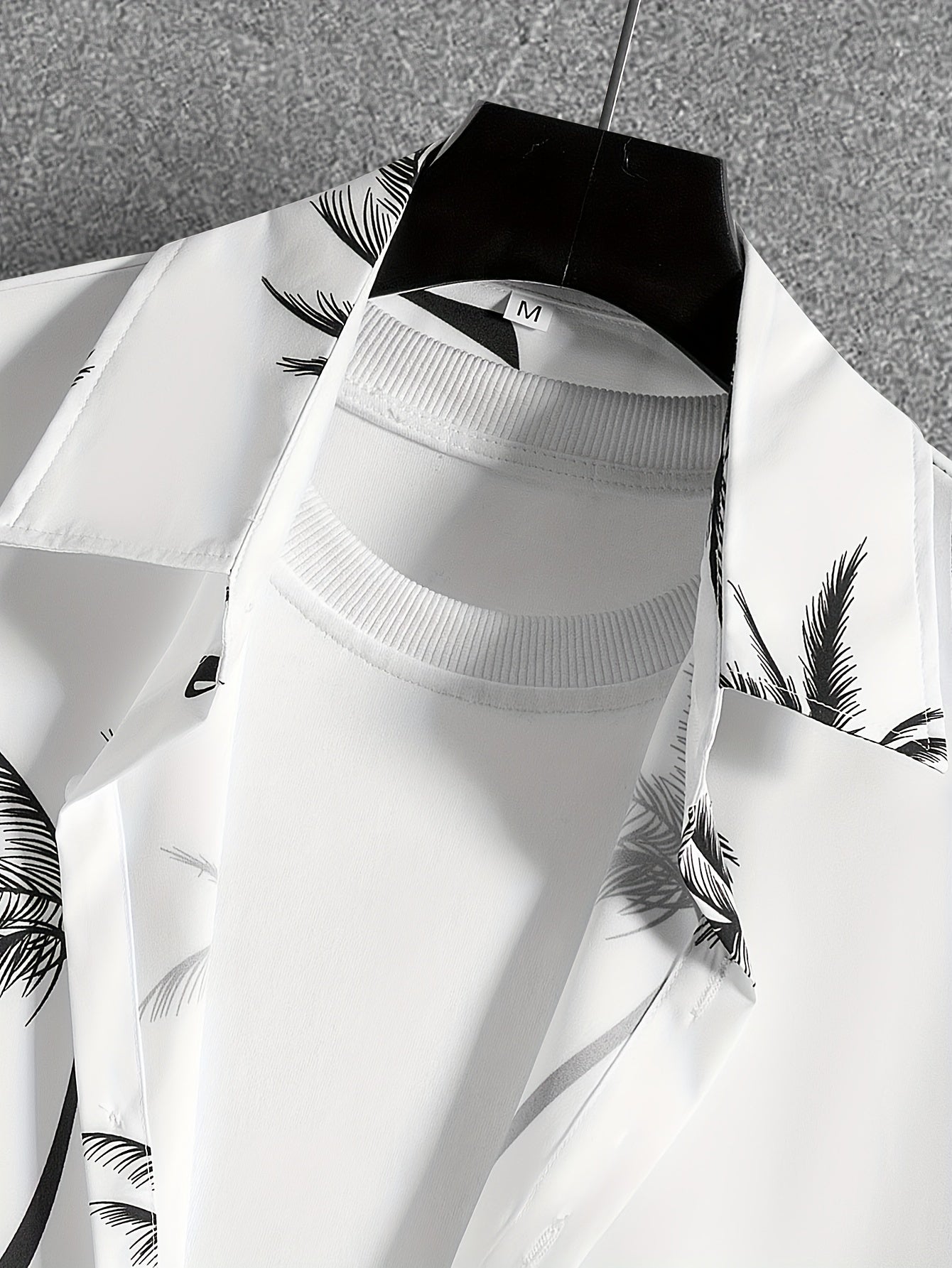 Coconut Tree Print Men's Summer Outfit - Shirt and Shorts Set